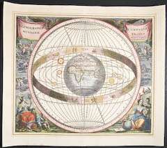 Cellarius   Eastern Hemisphere. 7   1708 Harmonia Macrocosmica Map 