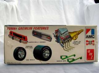   GREMLIN X FUNNY CAR MODEL KIT BY AMT NO. T368 250 NEW FACTORY SEALED