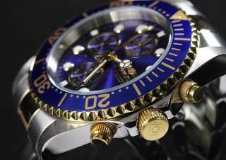   Diver Quartz Chronograph Two Tone Stainless Steel Watch 1773  