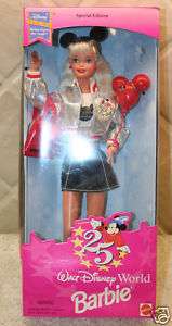 1996 Walt Disney World 25th Anniversary BARBIE Doll  