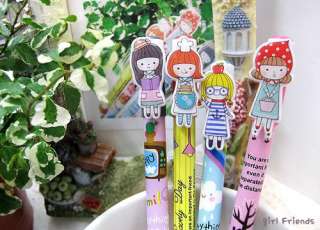 Korean Girl Colored Art Pen Four pc Per Set 22779  