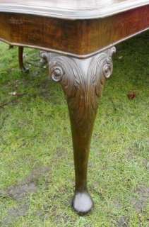   Antique Burr Walnut 18 20 Seat Dinning Table 1900s London maker  