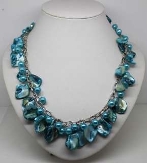 Charm Natural Lavender MOP necklace/bracelet set  