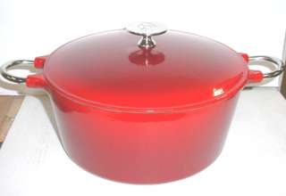 Cottage Collection 5Qt. Round Covered Dutch Oven, Red  
