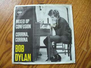 BOB DYLAN Mixed up confusion Belgian Picture Sleeve 45  