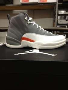 Nike Air Jordan Retro 12 130690 012 Cool Grey / White team Orange 
