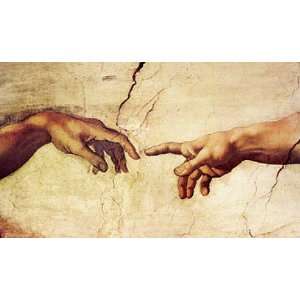   Die Erschaffung Adams von Michelangelo   Creation of Adam Hände Bild