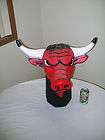   Huge Chicago Bulls Head Statue Bank Benny Super Rare Unique Relic