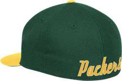 Green Bay Packers Reebok Throwback Logo Structured Fitted Hat 