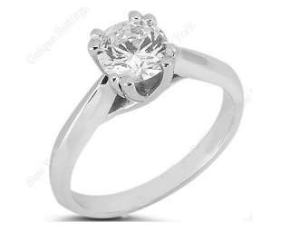 50CTW 14K White Gold Solitaire Diamond Engagement Ring  