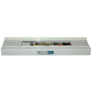 SureSill 4 1/8 In. X 80 In. White PVC Sloped Sill Pans for Door and 