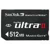 SanDisk Ultra II Memory Stick Pro Duo Speicherkarte 512MB (original 