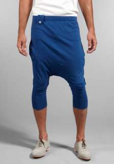 MJOLK Simonslouch Trouser in Blue Organic Cotton Jersey at Revolve 