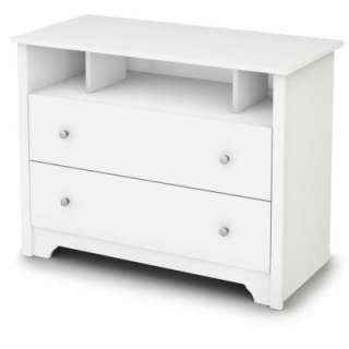 Bel Air Pure White 2 Drawer Media Chest 3150043  