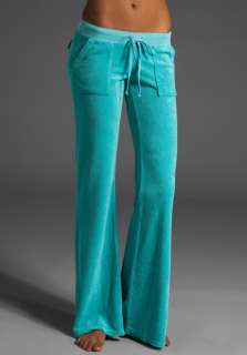 JUICY COUTURE Basic Terry Flared Leg Pant with Snap Pockets in 