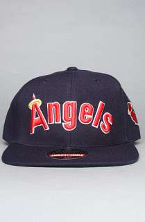 American Needle Hats The California Angels Second Skin Snapback Cap in 