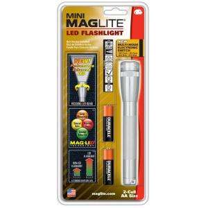 Maglite LED 2AA MM Flashlight   Silver SP2210H  