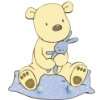 DECOFUN 40501B   Mein Teddybär, Wandsticker  Baby