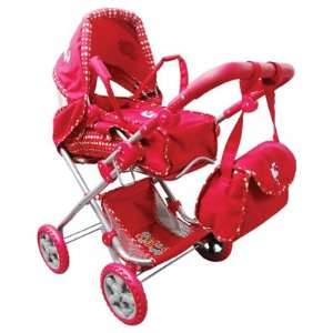 Grazioli B2505K Hello Kitty Puppenwagen rot  Spielzeug