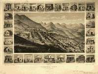 Antique Historic Panoramic Maps of AZ NV NM & UT on CD  