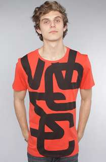 WeSC The Overlay Biggest Tee in Aurora Red  Karmaloop   Global 