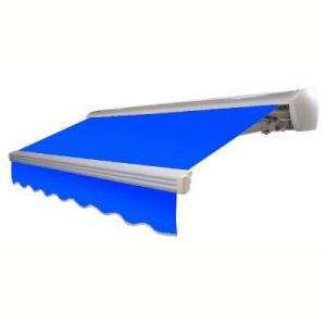 AWNTECH 8 ft. Destin Motorized Retractable Awning in Bright Blue (Left 