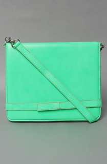 Jeffrey Campbell Handbags The Toni iPad Case in Neon Green Leather 