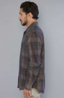 RVCA The Double Tongue Buttondown in Slate  Karmaloop   Global 