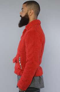 Joyrich The Fleece Motor Jacket in Red  Karmaloop   Global 