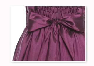 B1184 Japan Top Purple Strap Rose Bow Cocktail Dress  