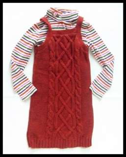 Gymboree Girls FALL FOREST Sweater Dress Top Size 7  