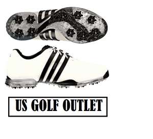 Adidas adiPURE Golf Shoes 816220 White/Black/Met Silver  