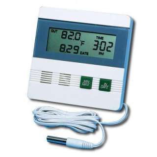   Thermometer and Clock with Date, Time, and Memory (Temperature Only
