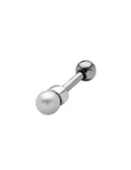 TIP Ohrschmuck Barbell 1.2x6mm mit weißer Kunstperle. Von 