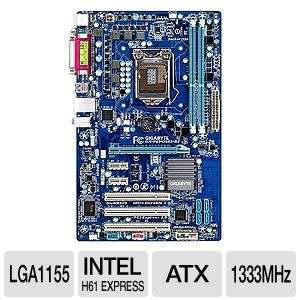 Gigabyte P61 USB3 B3 6 Series Motherboard   ATX, Socket H2 (LGA1155 