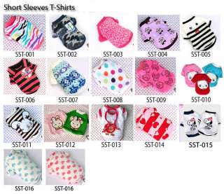 Dog Clothes Clothing Costume Short Sleeves T Shirts, Pet Apparel XS 