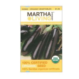 Martha Stewart Living 500 Mg Eggplant Early Long Purple Seed 3914 at 