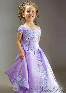 FLOWER GIRL PAGEANT PRINCESS PARTY HOLIDAY DRESS 2930 VIOLET SIZE 4 6 