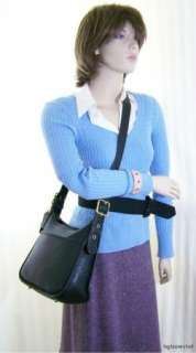 CLASSIC COACH Black Legacy Zip Bag Leather Shoulder Purse Handbag 
