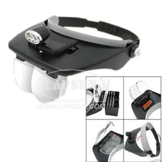   magnifying with 2 bright led and 1 ultraviolet lamp feature 2 led