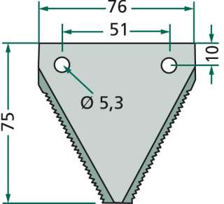 Mähmesserklinge für Fortschritt Mähbalken, 4105000588  