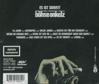 Böhse Onkelz   Es ist soweit   digitally remastered   CD 2001  