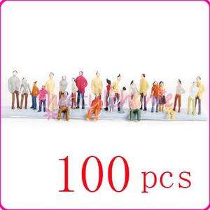 100 Paint Figure/Passeng​er Model Train People Scale N  