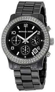   Black Ceramic Bracelet Chronograph Watch MK5190 691464395988  