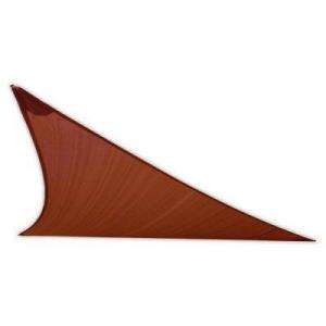 EarthCo Shade Sails12 ft. Rust Triangle Patio Shade Sail with Mounting 