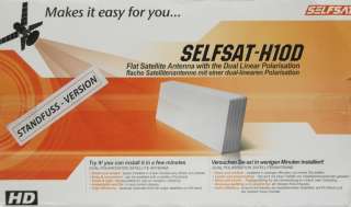 Selfsat H10D Satelliten Flachantenne mit Standfuss  