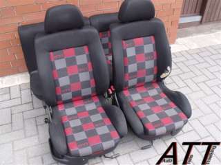 VW Golf 3 GTI Innenausstattung Sitze Schwarz Rot  