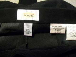 Talbots pants black polyester spandex size 18 new  