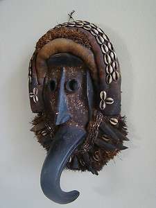 ORIGINAL AND VERY OLD AFRICAN MASK $$$ GREAT COLLECTIBLE  
