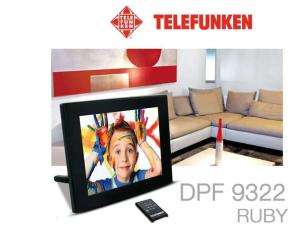 Telefunken DPF 9322 Ruby Digitaler Bilderrahmen 8,4  Kamera 